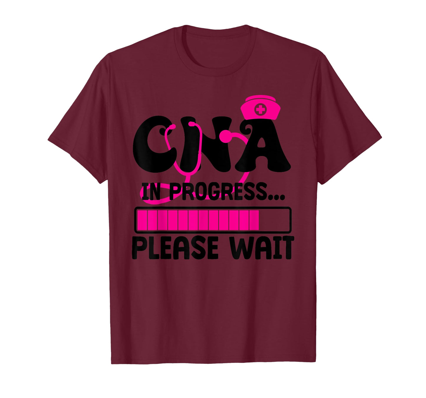 Cute CNA in Progress Funny Retro School CNA Future CNA T-Shirt
