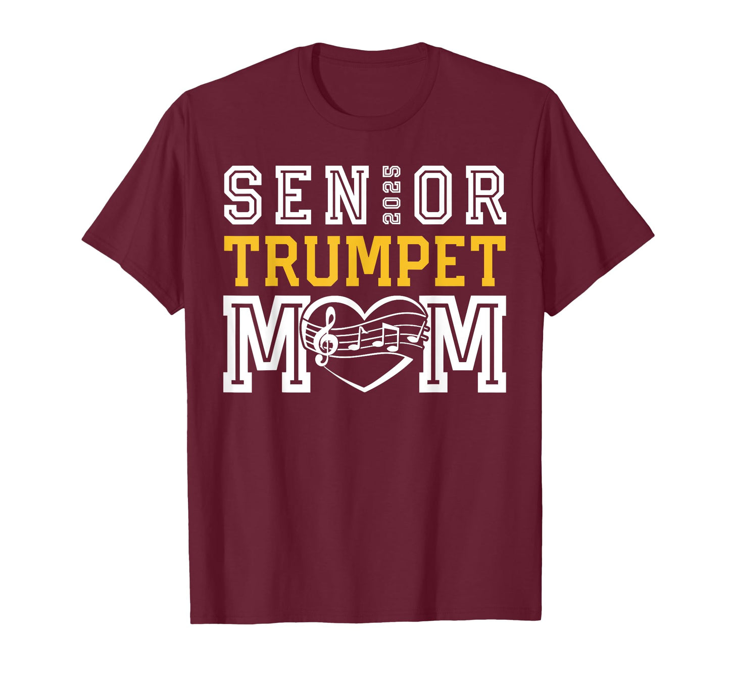 Senior Trumpet Mom 2025 Marching Band Class Of 2025 Trumpet T-Shirt