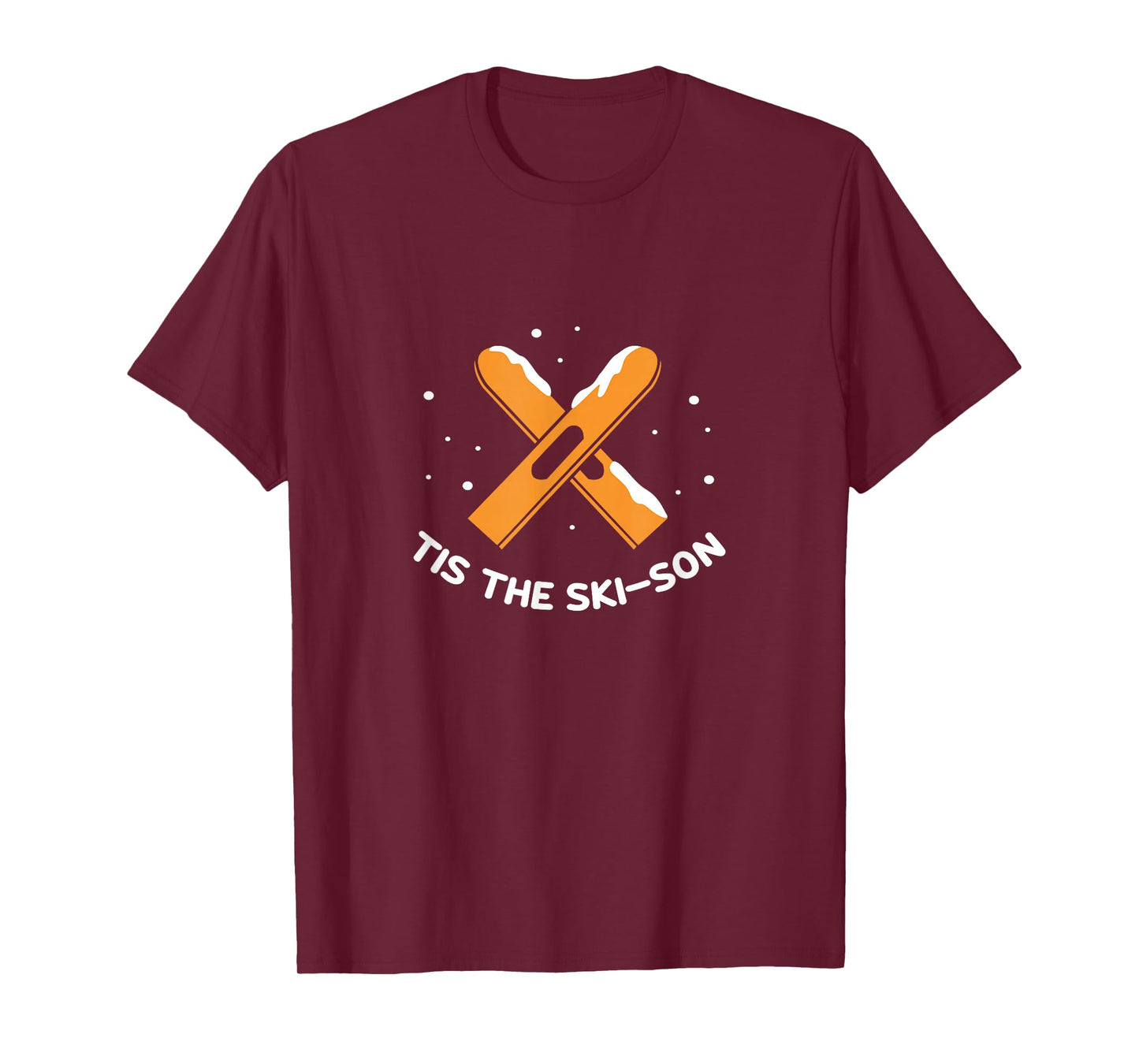 Skiing Tis The Ski-Son Skier Winter Sports Skis Season T-Shirt