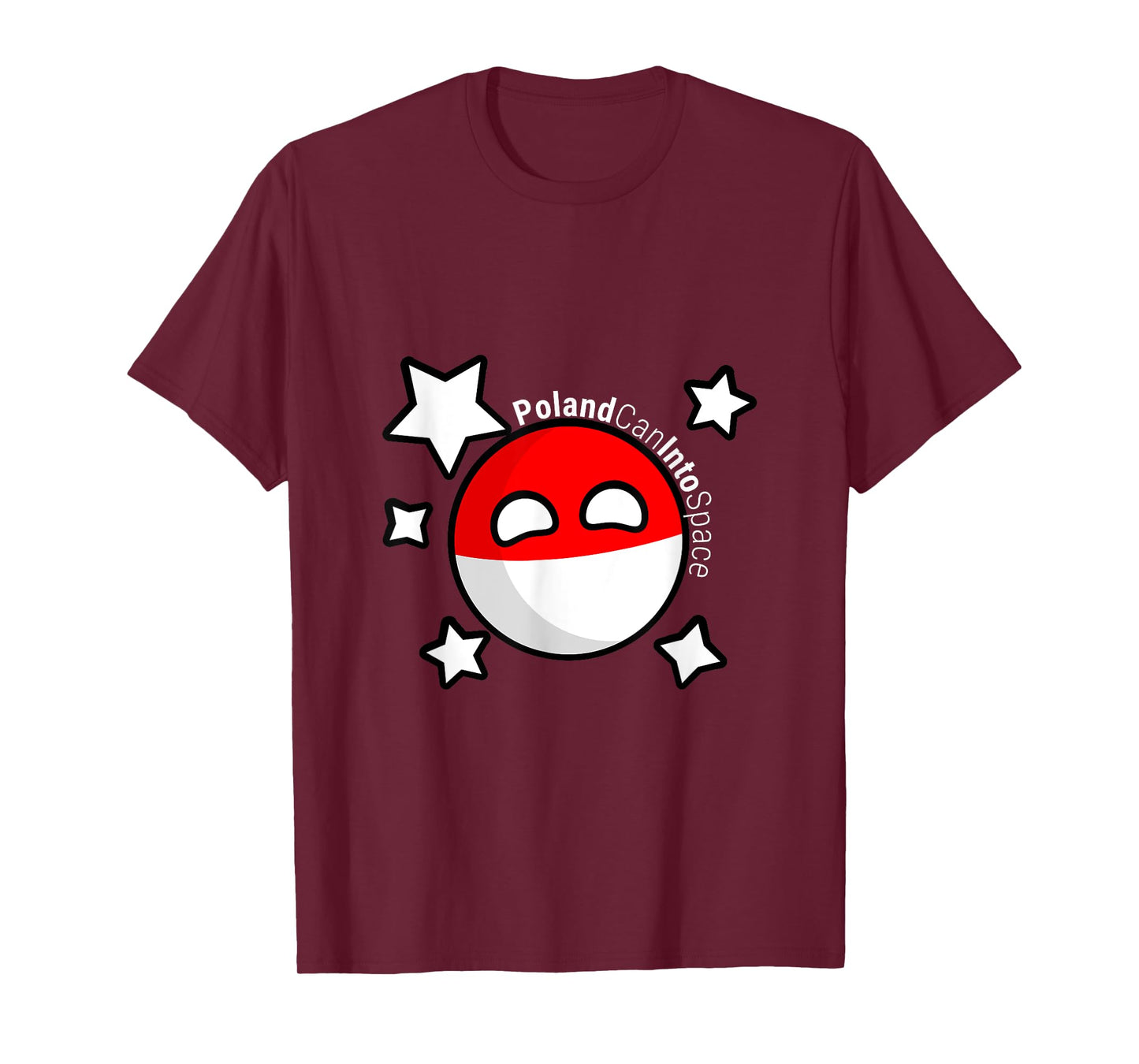 Poland Can into Space Polandball Country balls Hero T-Shirt