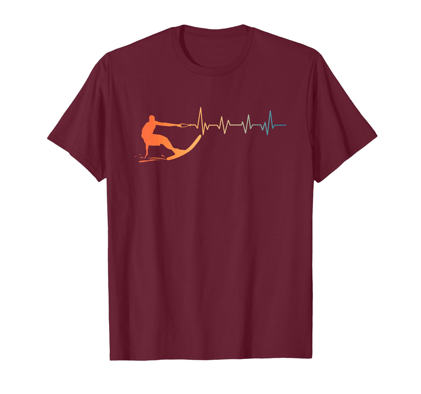 Cool Waterski Art for Men Women Water Ski Coach Water Skiing T-Shirt