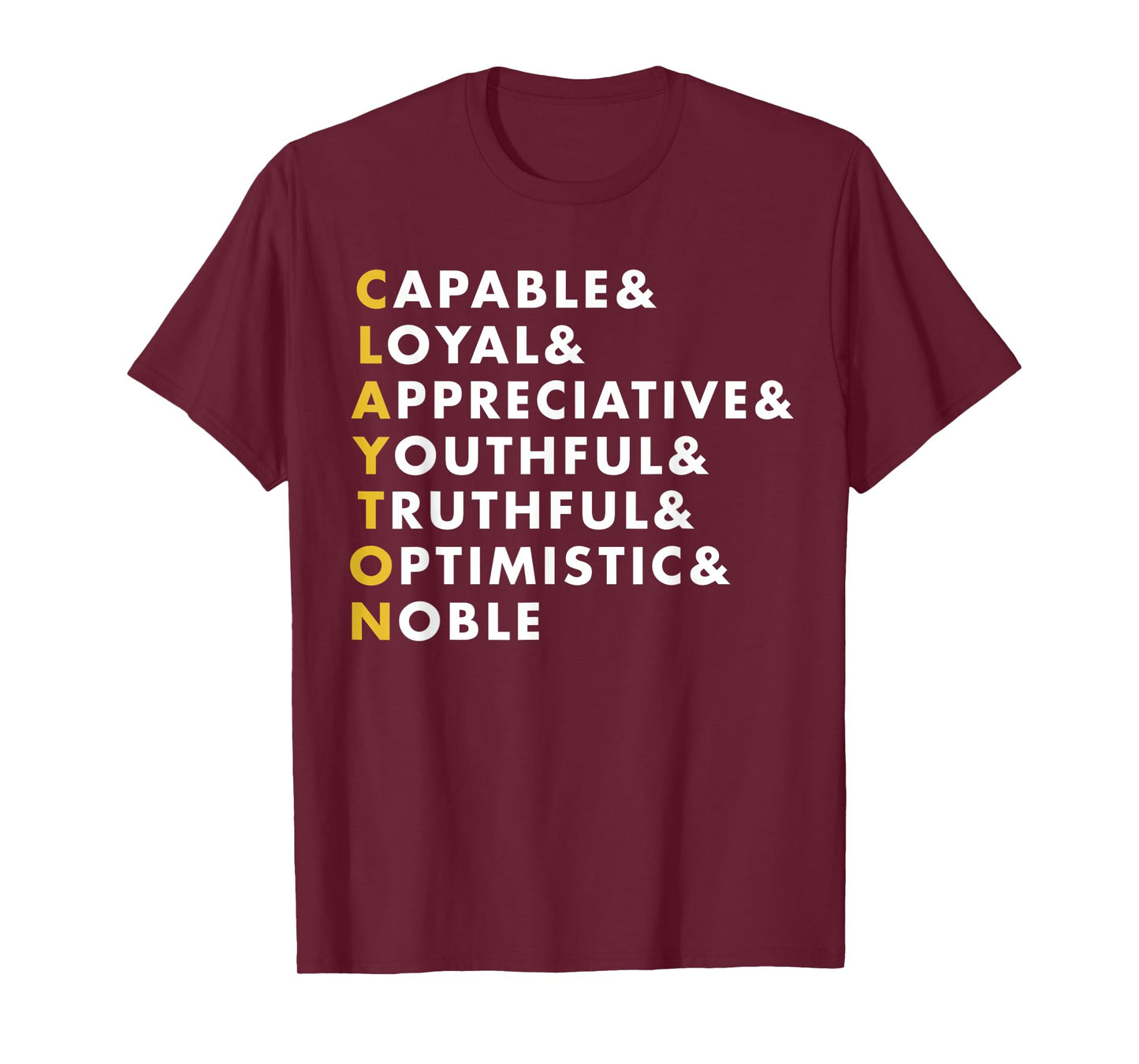 Clayton Shirt Personalized Name Gift T-Shirt