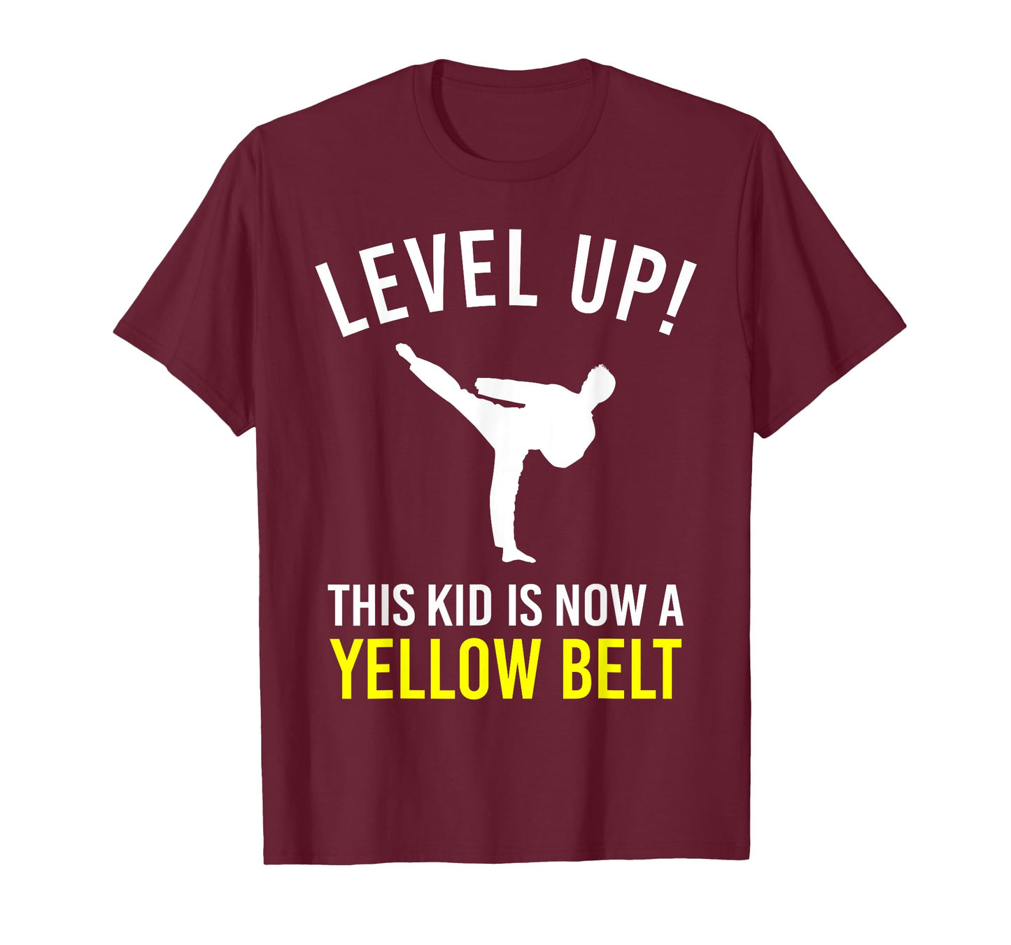 Level Up! This Kid is Now a Yellow Belt Karate Award T-Shirt