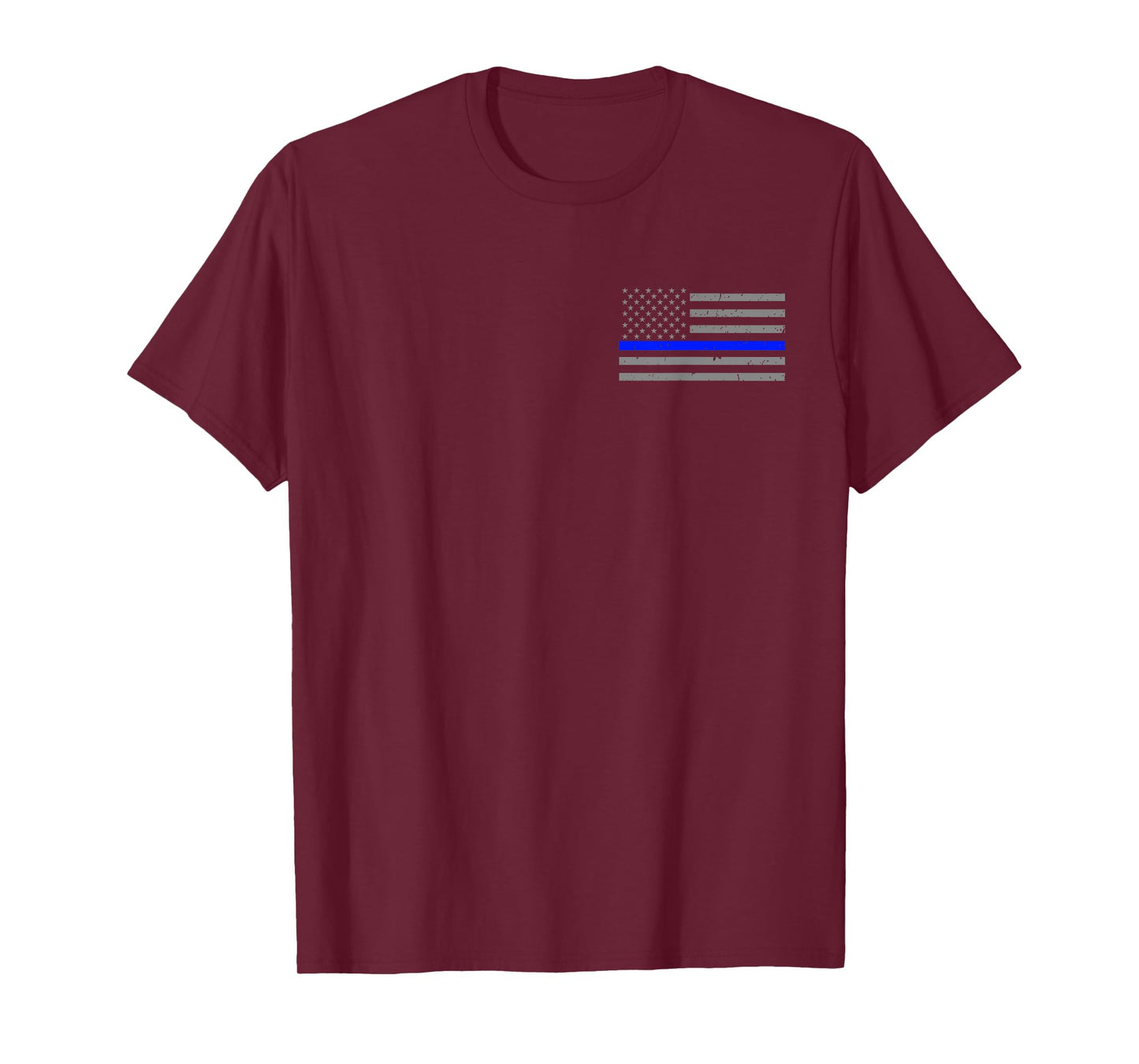 Police Sergeant Tshirt with Thin Blue Line Flag T-Shirt