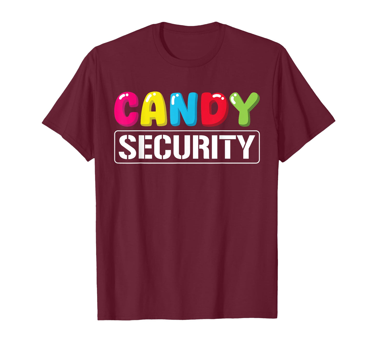 Candy Security Funny Halloween Costume Kids Boys Girls T-Shirt