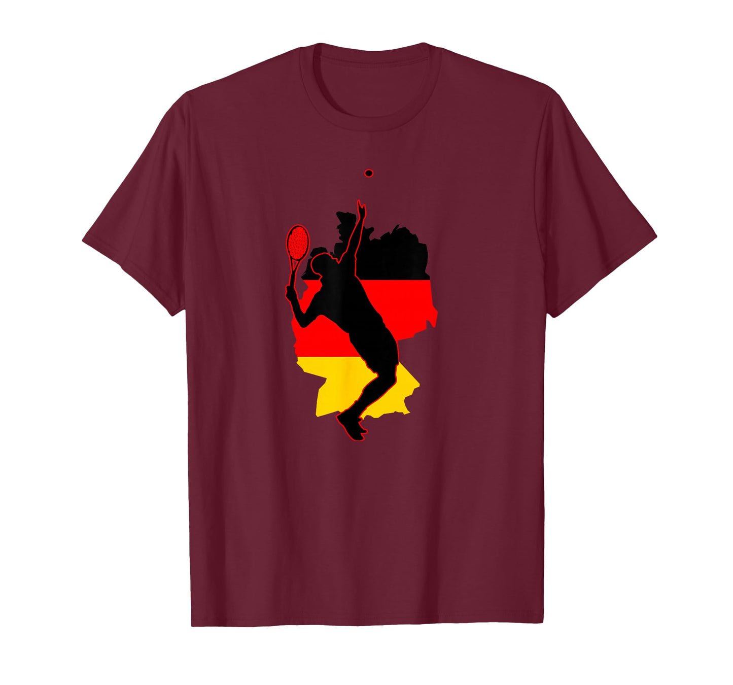 Pro German Racket Sport National Flag Germany Tennis Lover T-Shirt