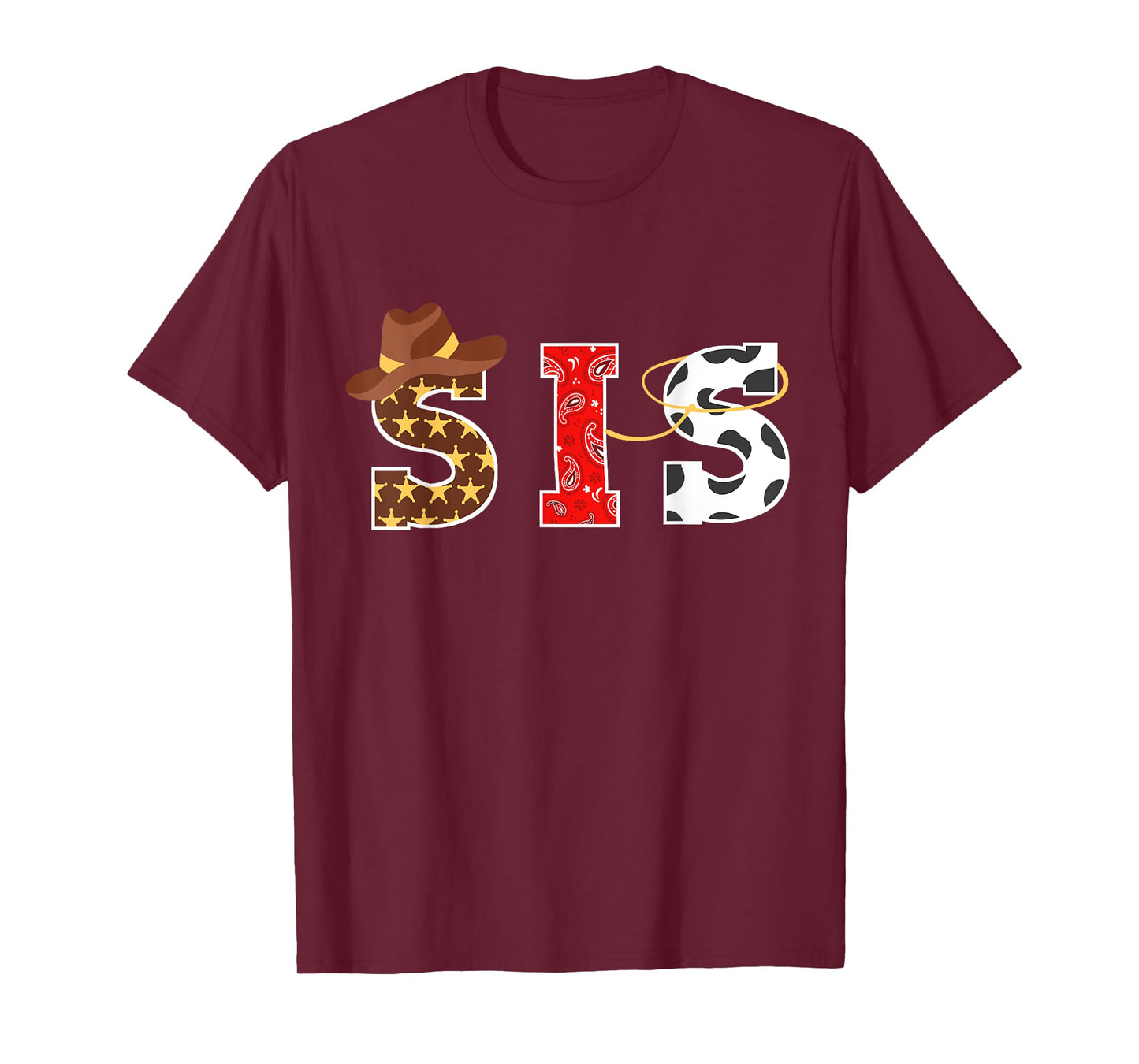 Cowboy Sis Western Rodeo Theme Kids Birthday Matching Family T-Shirt