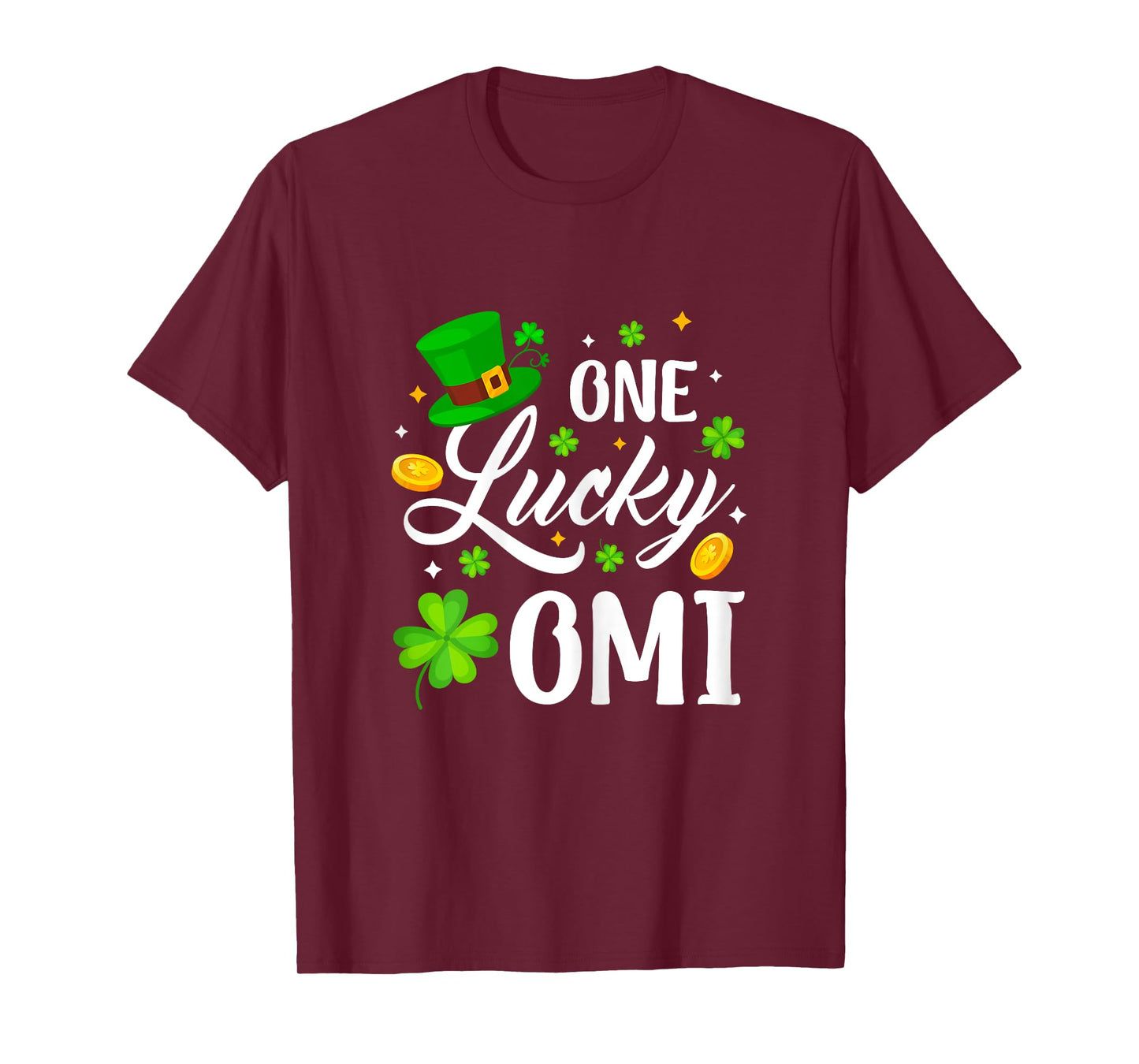 Happy St. Patrick's Day Shamrock One Lucky Omi Women T-Shirt