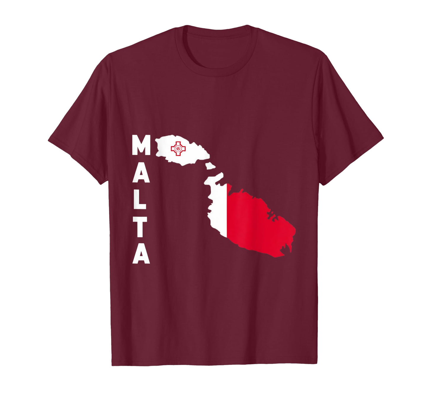Malta Map Flag Maltese Roots Maltese Flag Malta T-Shirt
