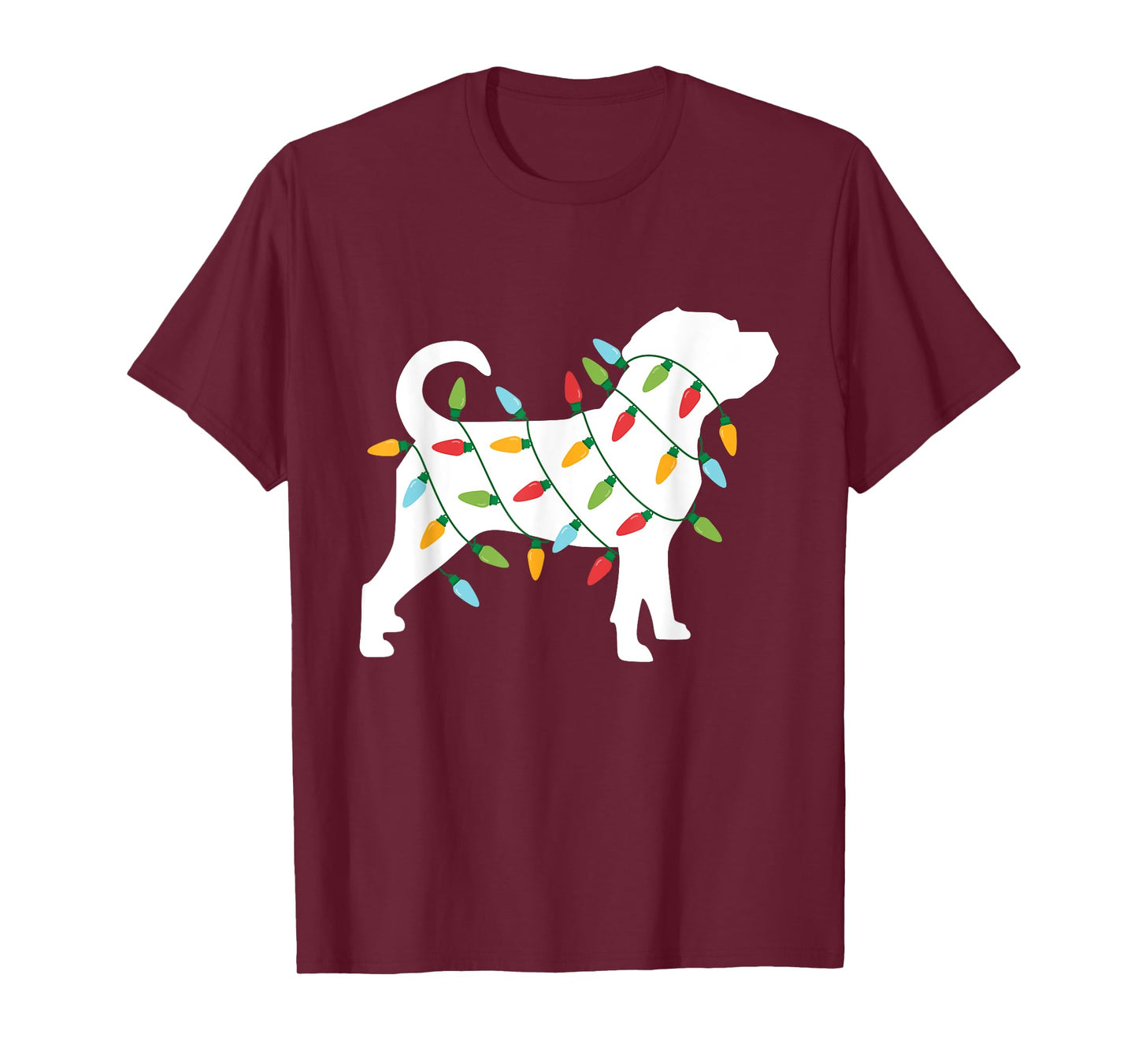 Christmas Lights Puggle T Shirt Cute Gifts for Dog Lovers T-Shirt for Men Women Kids