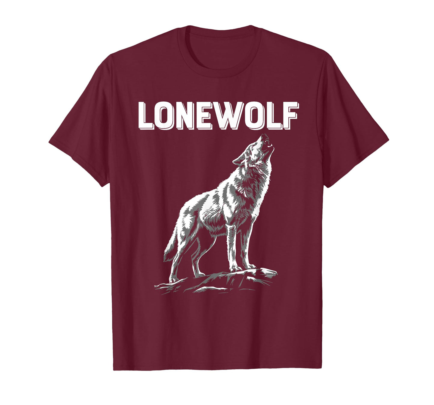 Alpha Lone Wolf Tee Pack Member Wildlife Howling T-Shirt