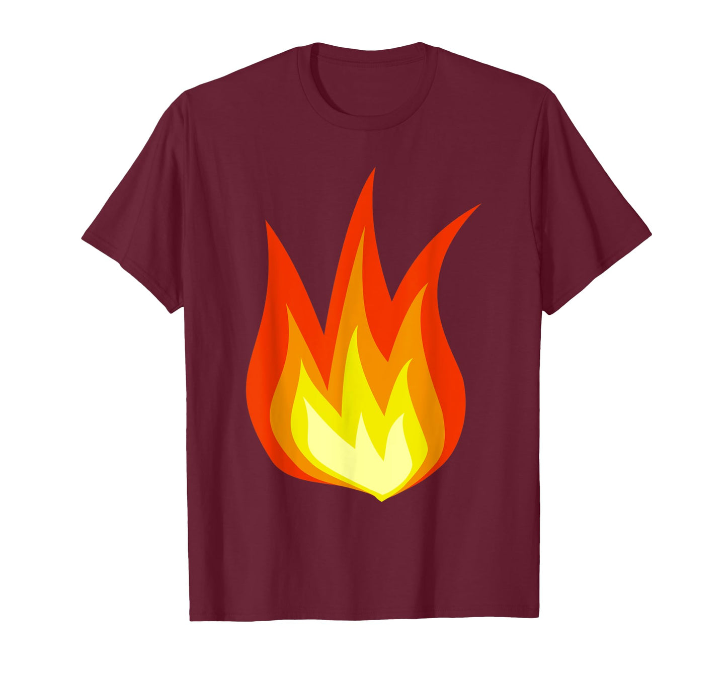 Fire Costume or "It's Lit" Social Media Flames Halloween Tee T-Shirt