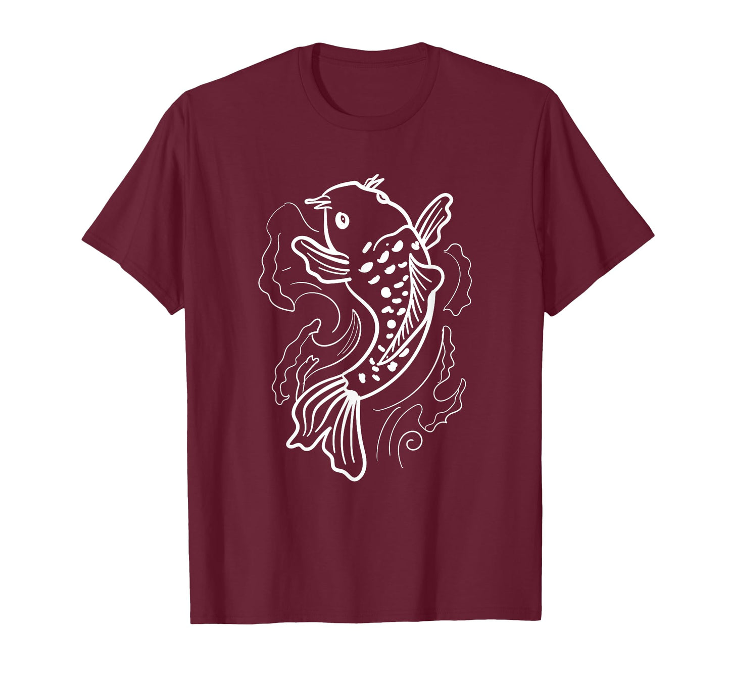 Koi Fish Graphic Art Japanese Pond Carp T-Shirt