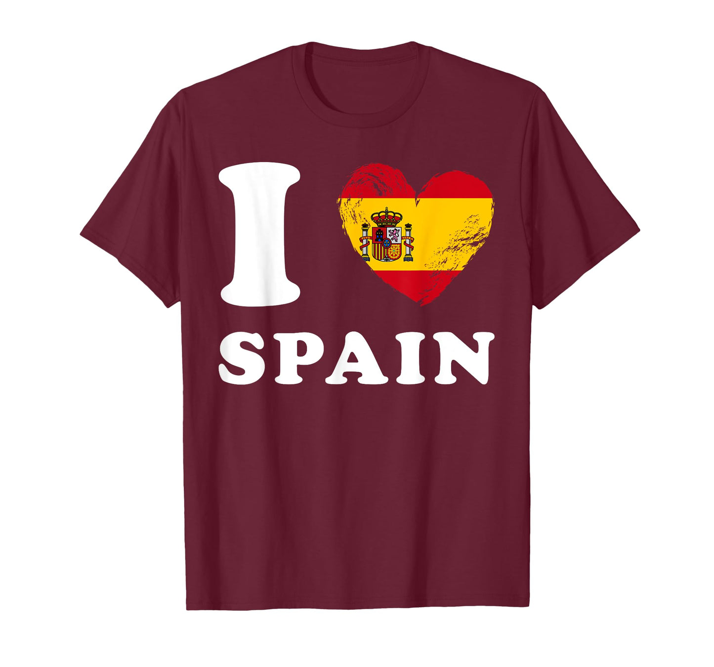 I Love Spain - Heart Flag Spain T-Shirt