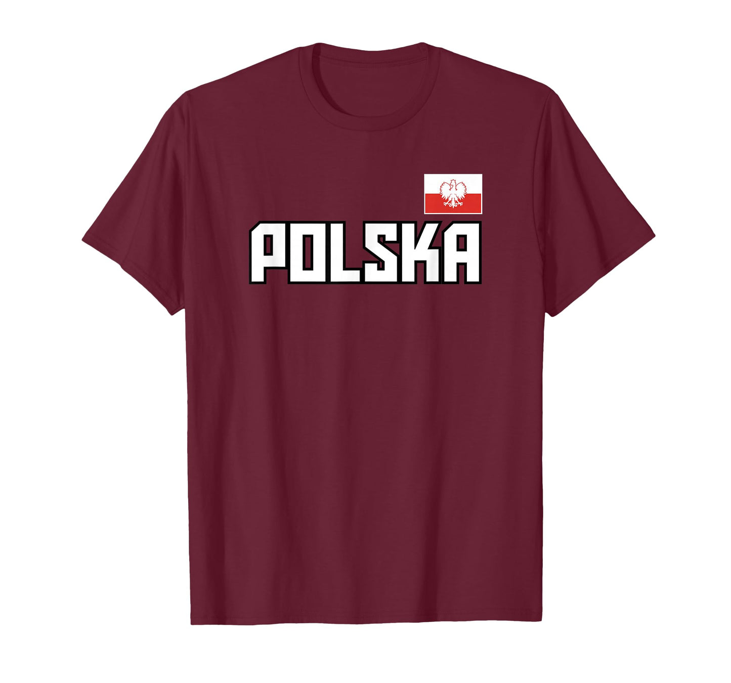 Polska Flag Poland Polish Pride Athletic Style Country T-Shirt