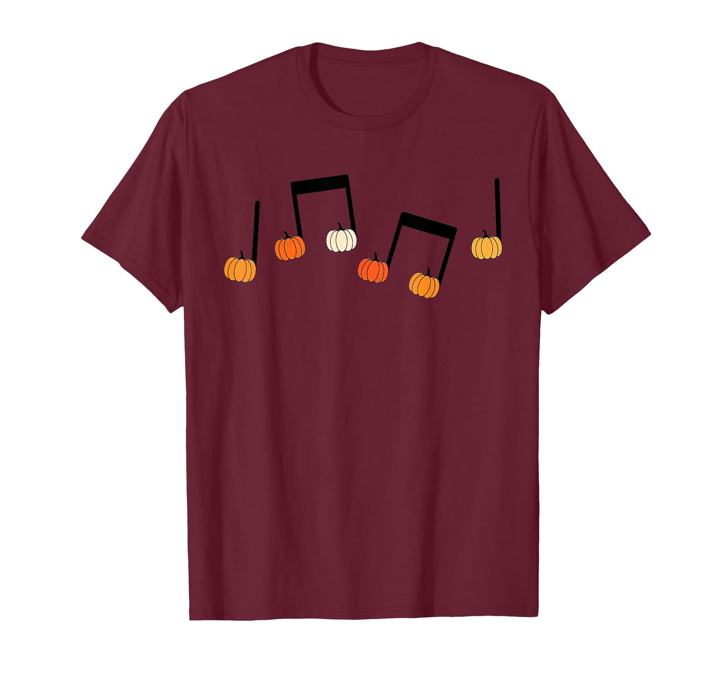 Music Note Pumpkin Fall Music Teacher Halloween Costume T-Shirt