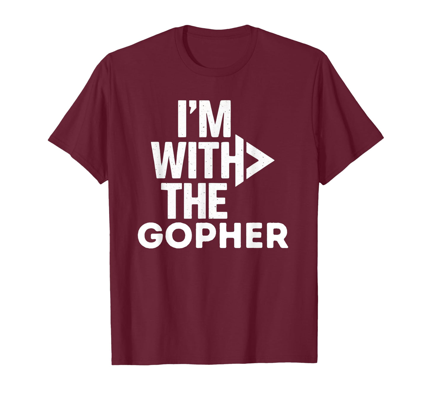 I'm With The Gopher Funny Costume Couples Matching T-Shirt