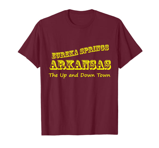 Eureka Springs Arkansas Up and Down Town Souvenir T-Shirt