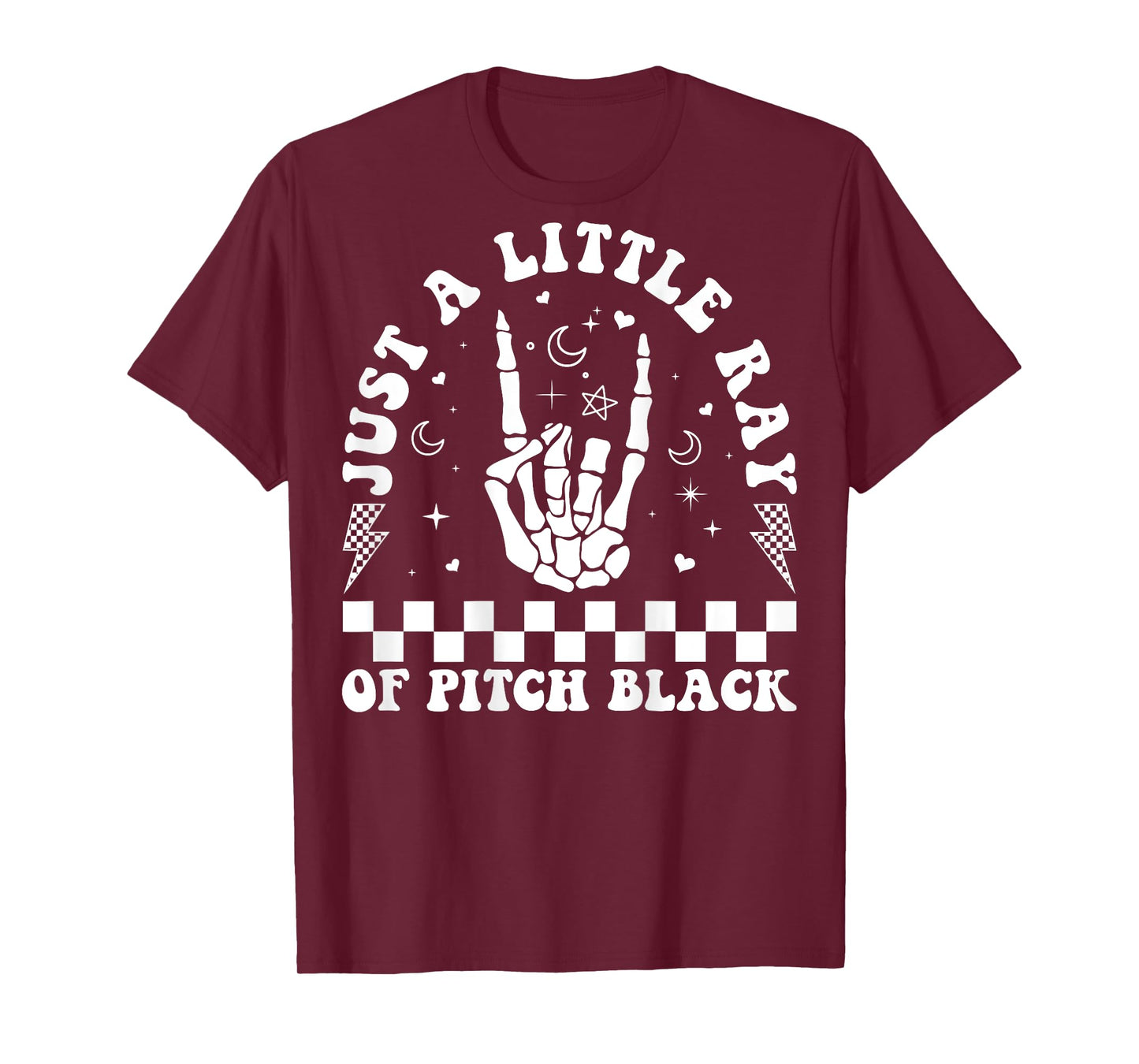 Just A Little Ray Of Pitch Black Witch Halloween ON BACK T-Shirt