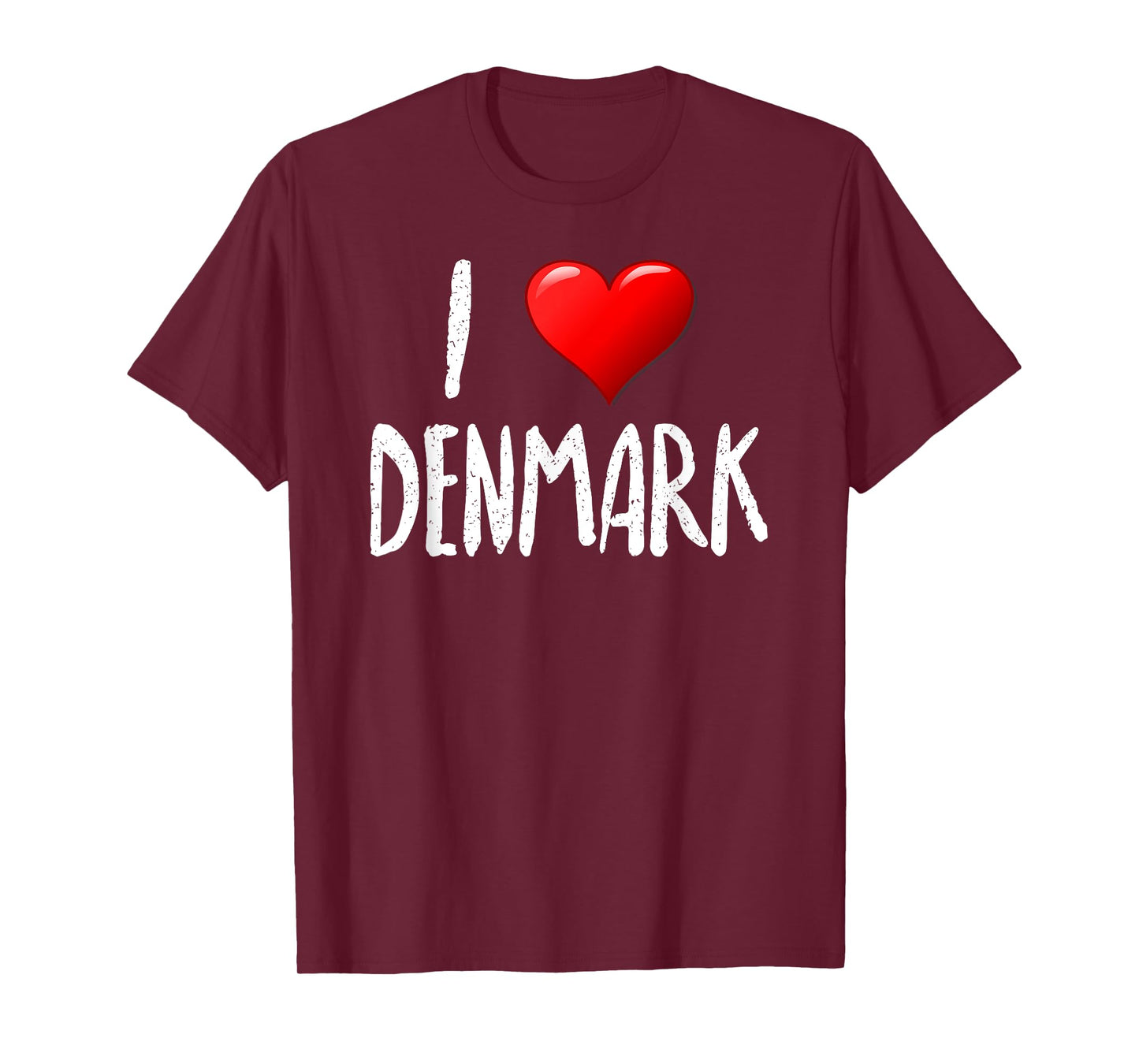 I Love Denmark- T-Shirt - Traveler - Souvenir T-Shirt