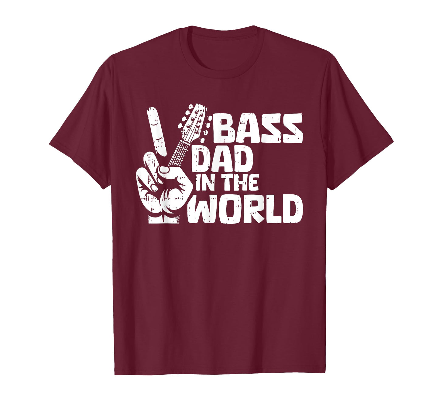 Bass Guitar Dad Fathers Day Guitarist Musician Papa Grandpa T-Shirt
