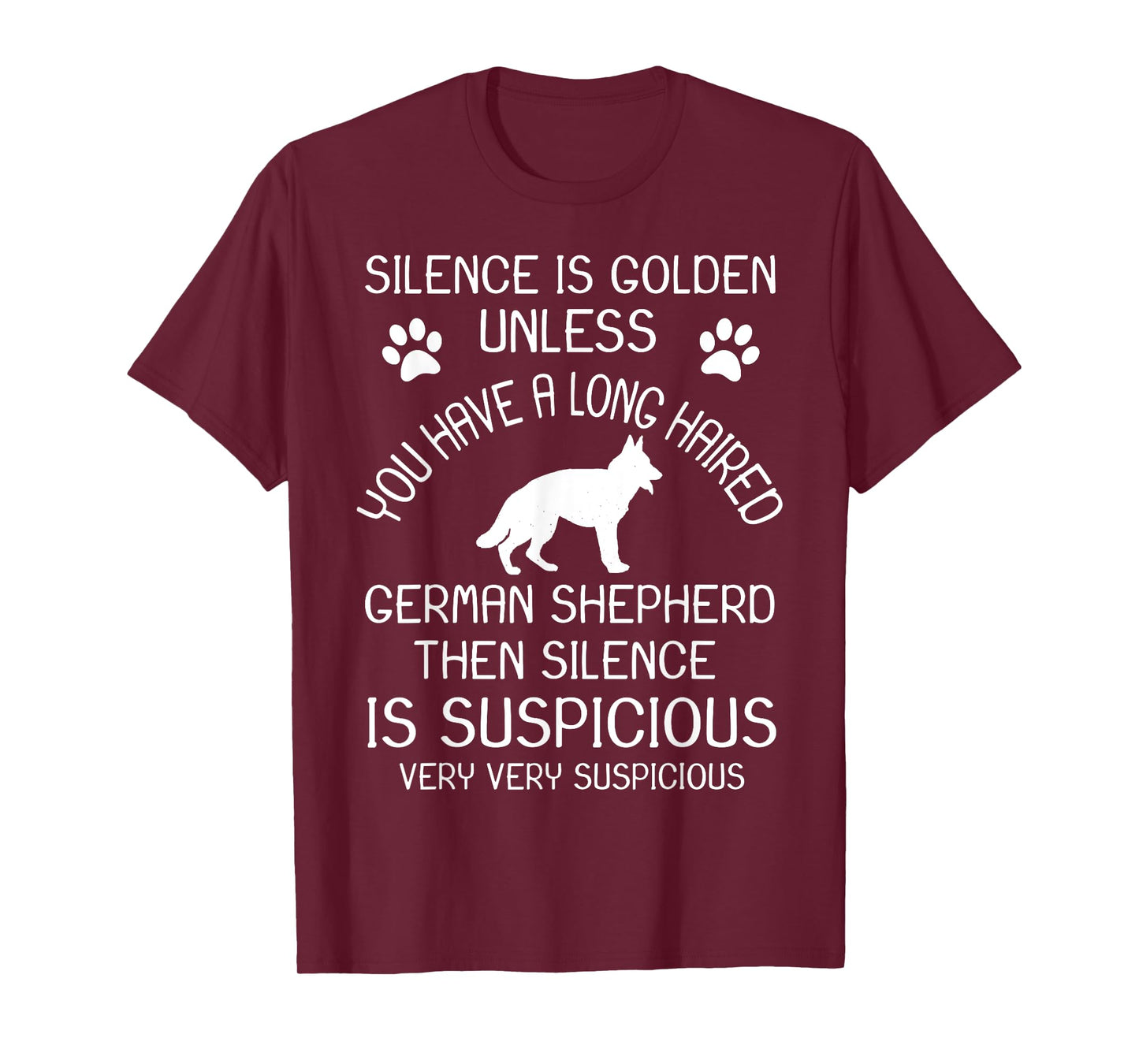 Long Haired German Shepherd Shirt Funny Long-Hair GSD T-Shirt