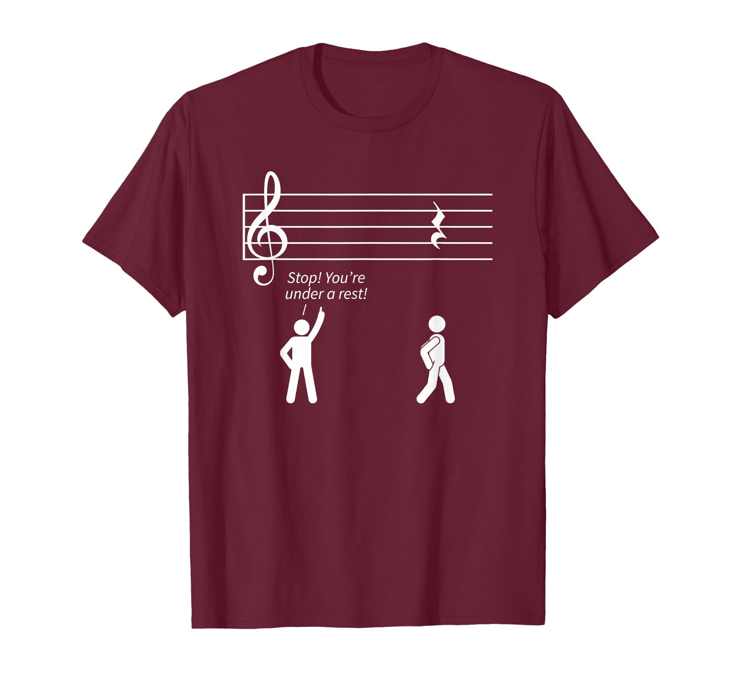Music Musician Gift Stop Under A Rest Band T-Shirt