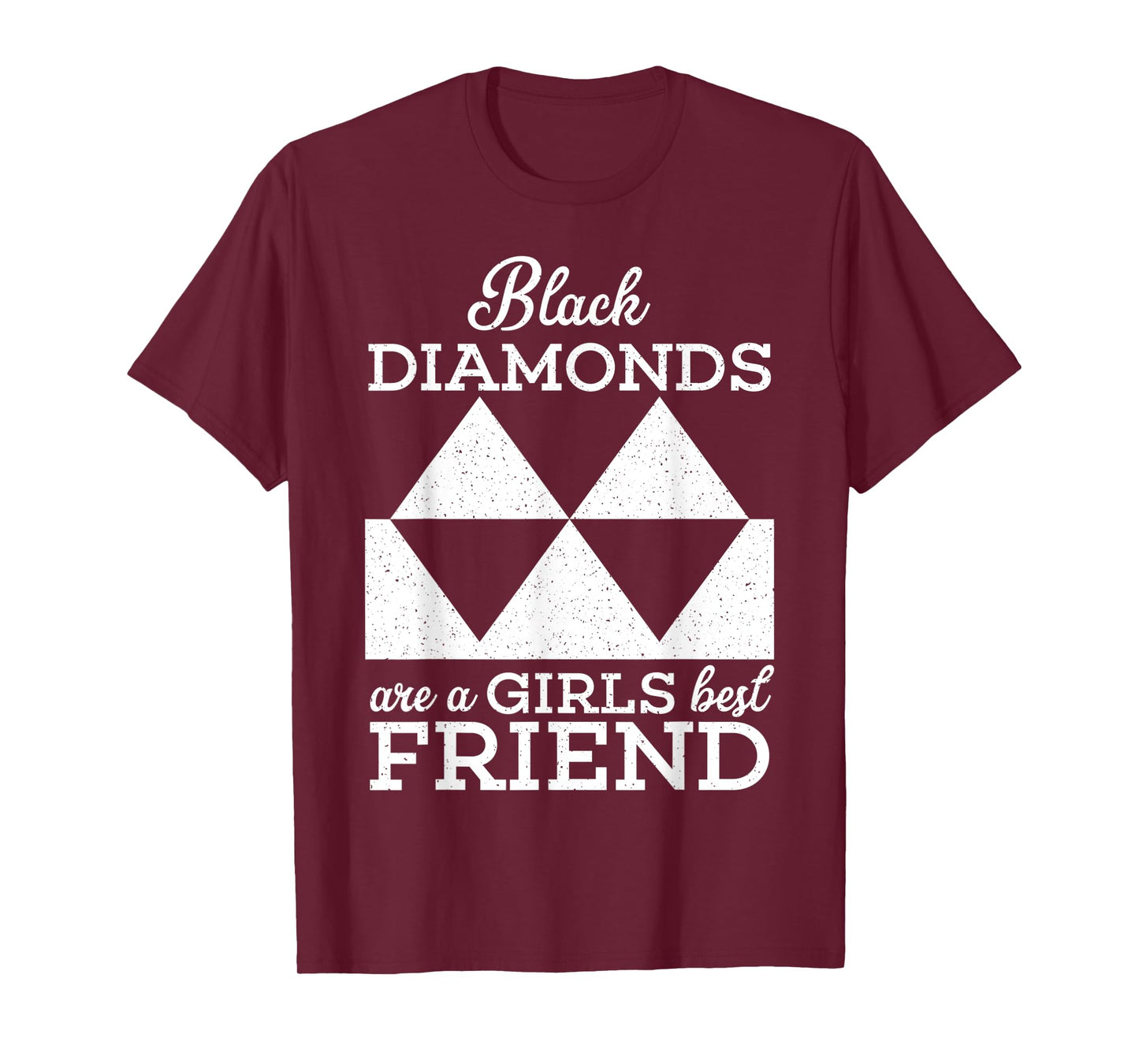 Black Diamonds Are A Girls Best Friend Funny Skiing Ski T-Shirt