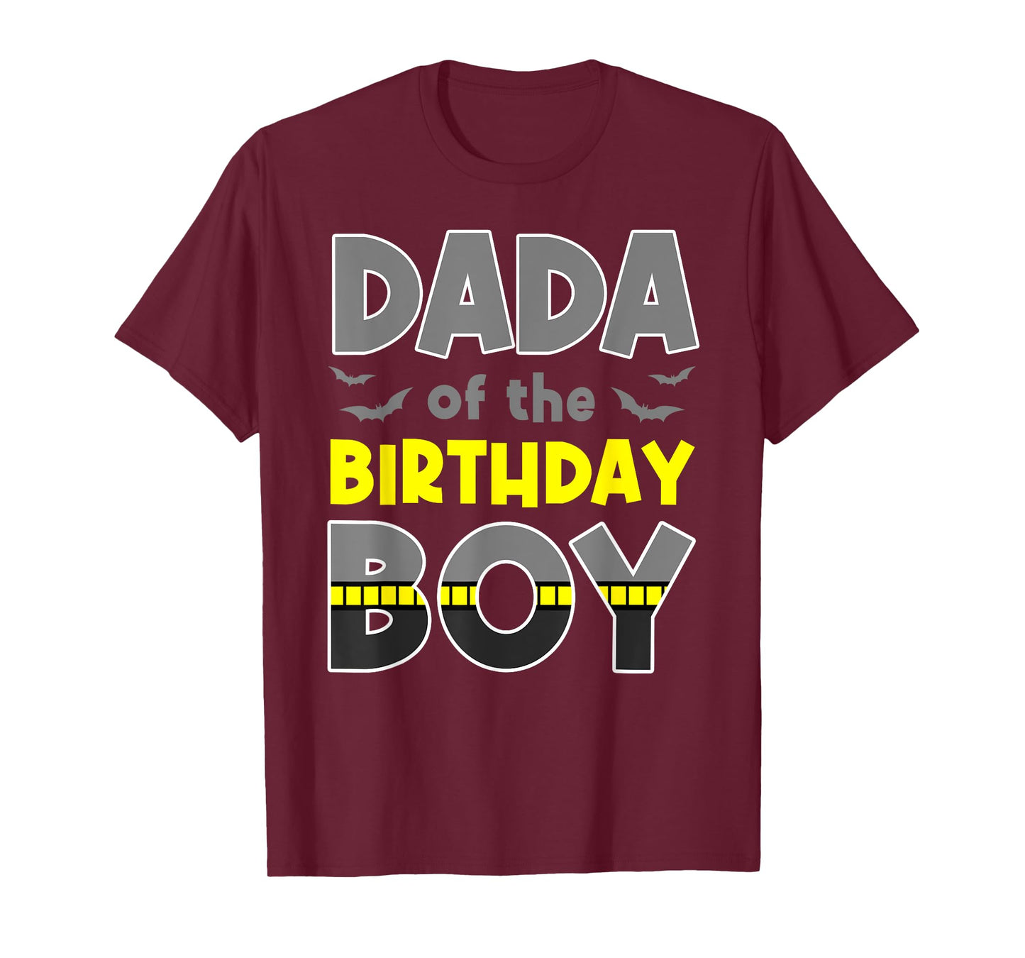 Dada Of The Birthday Boy Bat Family Party Theme Boys Gift T-Shirt