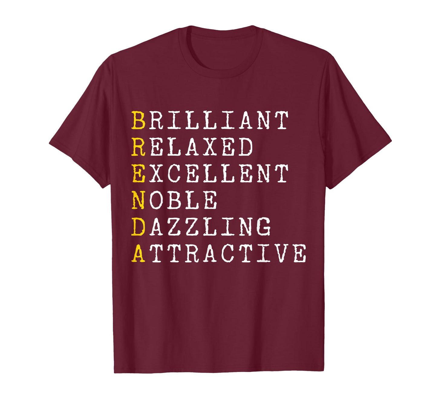 Brenda Personalized, Brenda Name, Girl Woman Brenda T-Shirt