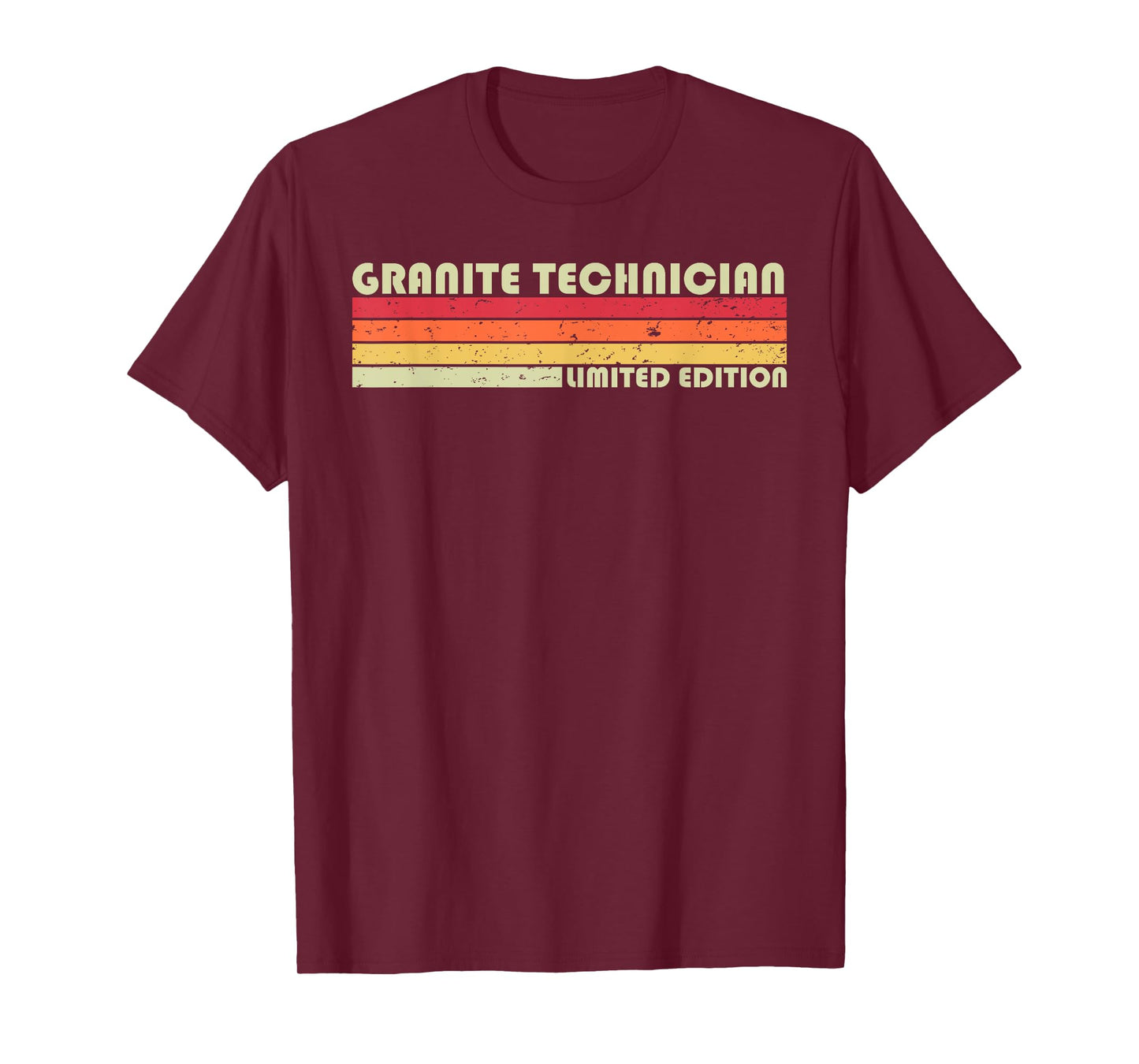 GRANITE TECHNICIAN Funny Job Title Birthday Worker Idea T-Shirt