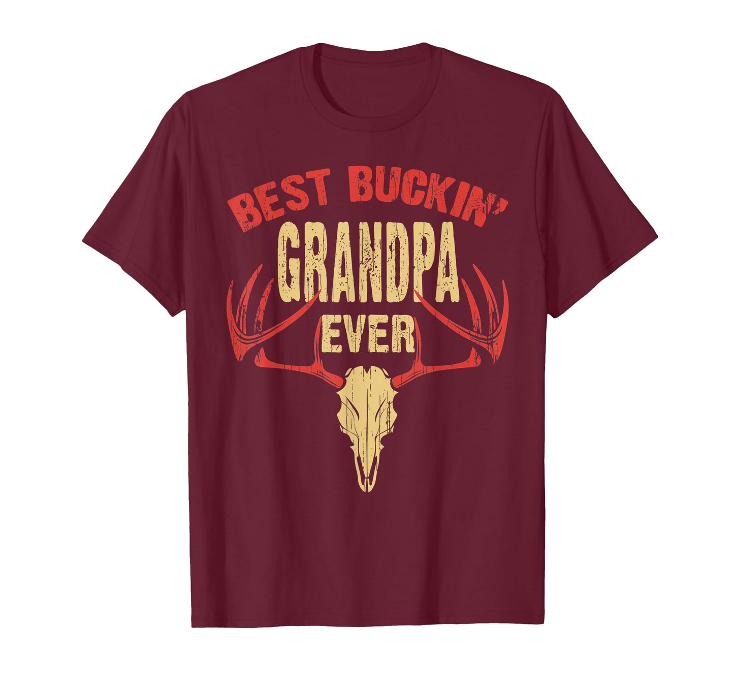 Mens Best Buckin' Grandpa Ever Shirt Deer Hunters T-Shirt