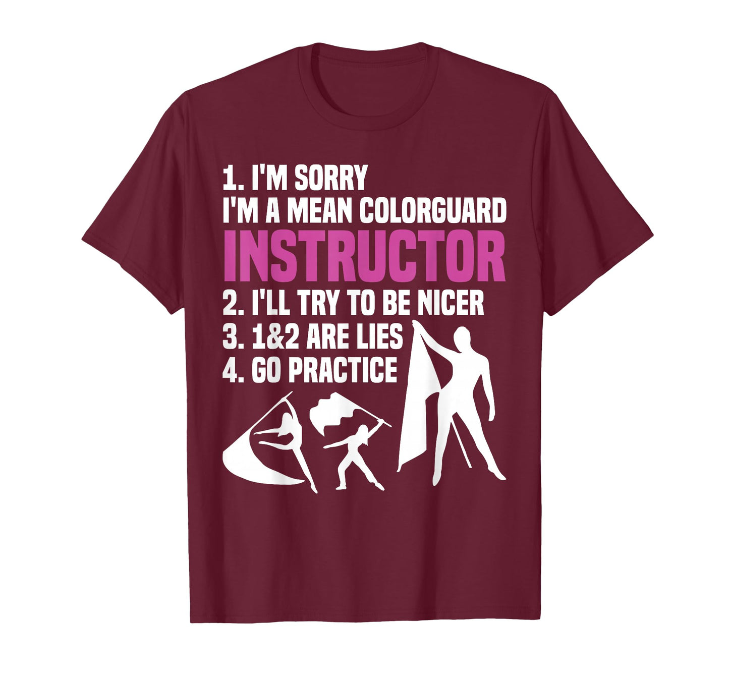 Winter Guard Senior Uniform Captain Color Guard Instructor T-Shirt