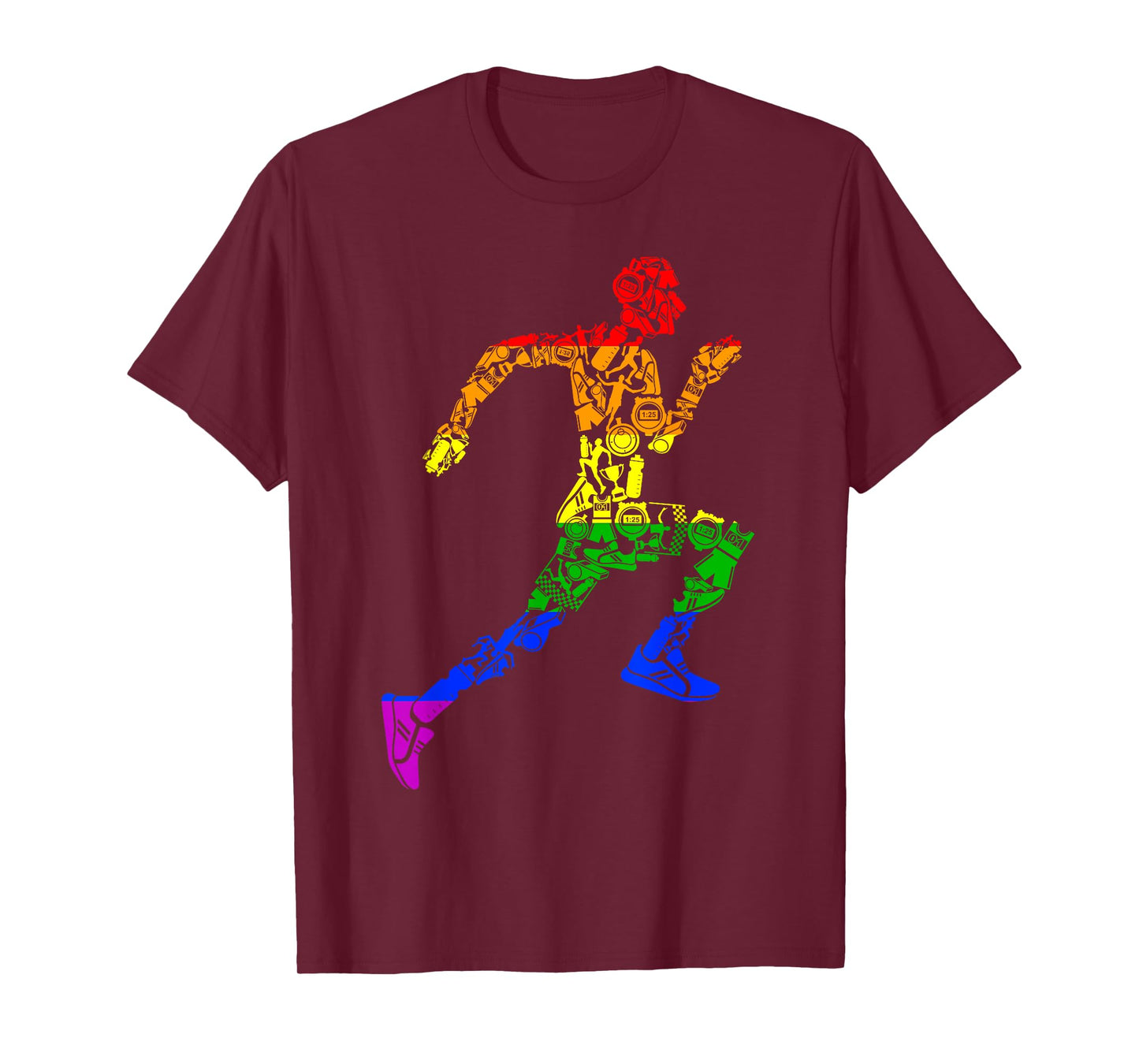 LGBT Gay Pride Rainbow Flag Gift - Running Gear Runner T-Shirt