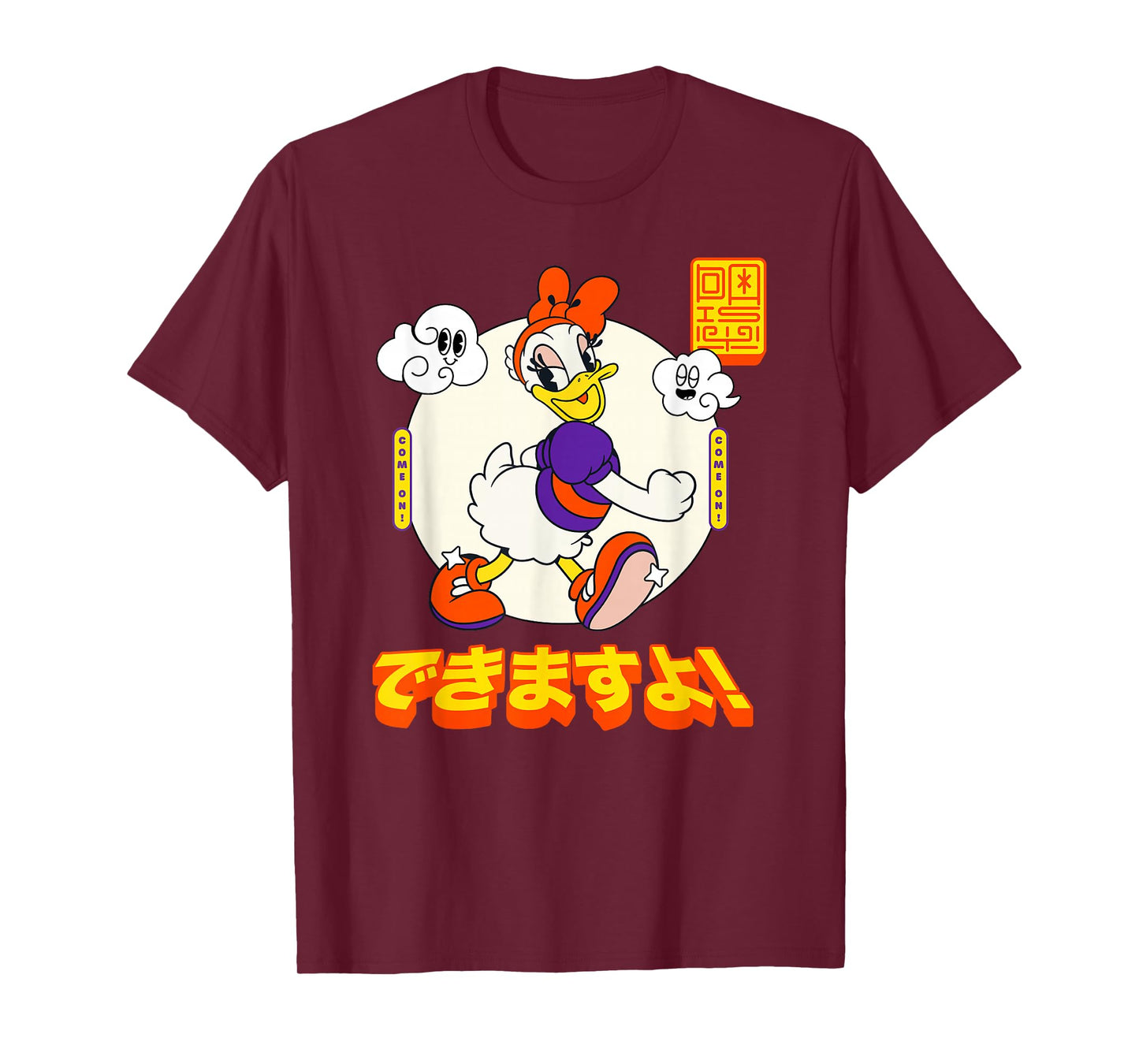 Disney Mickey And Friends Daisy Duck Come On! Manga Style T-Shirt