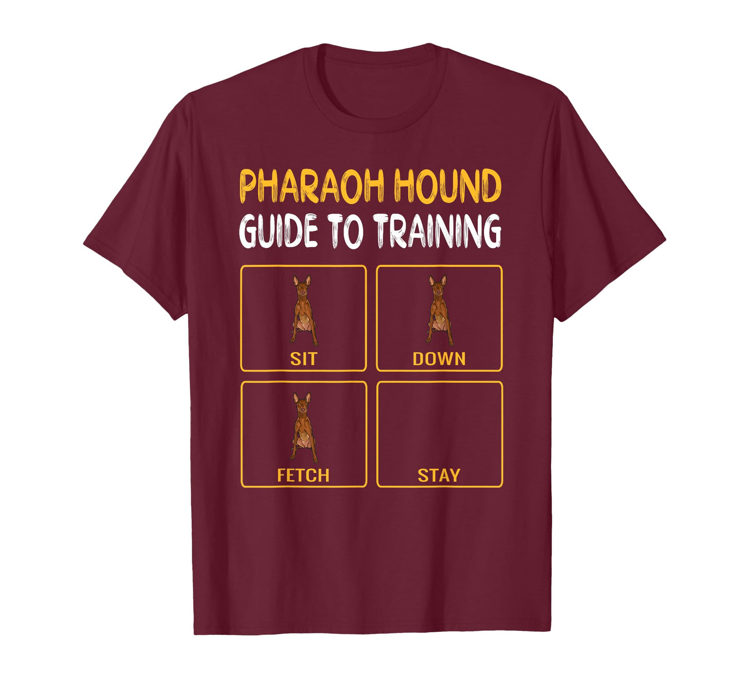 Funny Pharaoh Hound Guide To Training Dog Obedience T-Shirt for Men Women