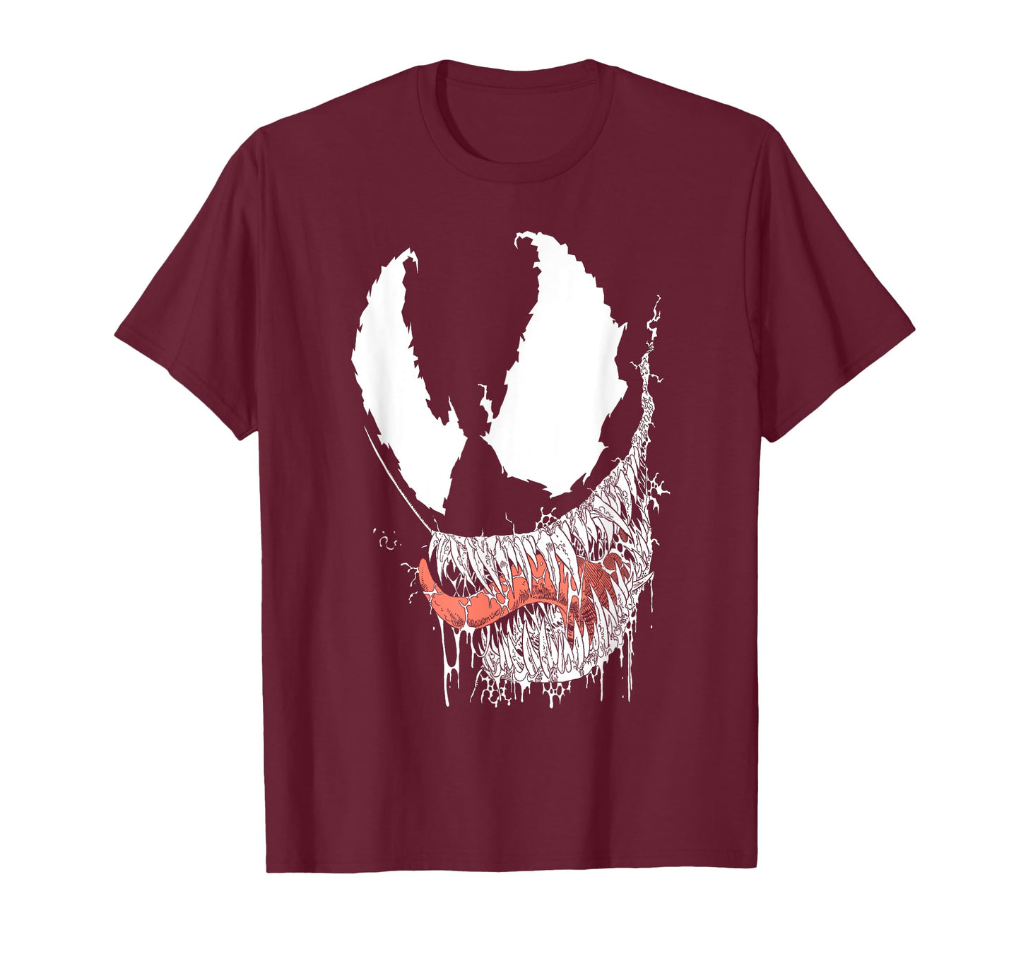 Marvel Venom Halloween Big Drooling Mouth With Sharp Teeth T-Shirt