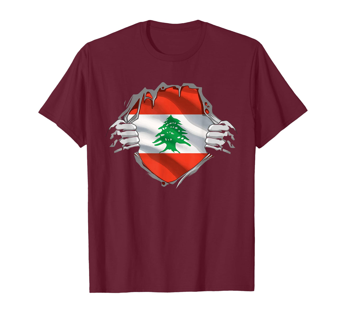 Lebanon Shirt Super Lebanese Flag Middle East Lebanese Roots T-Shirt