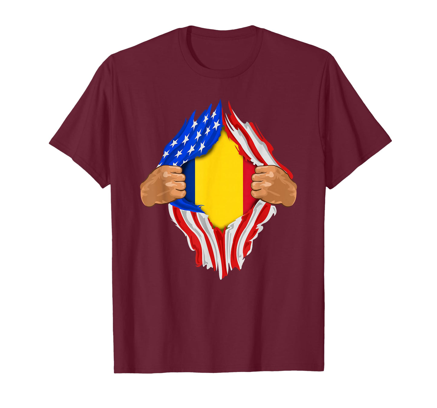 Romanian Blood Inside Me T-Shirt | Romania Flag Gift T-Shirt