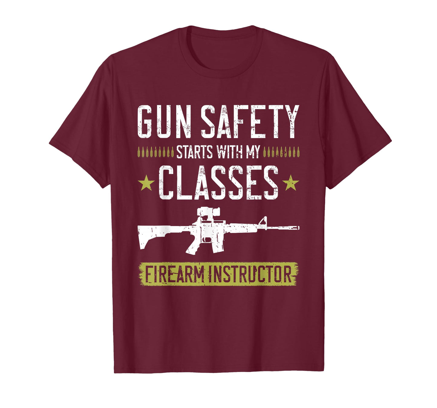 American Firearms Instructor Gun Range Safety Officer T-Shirt