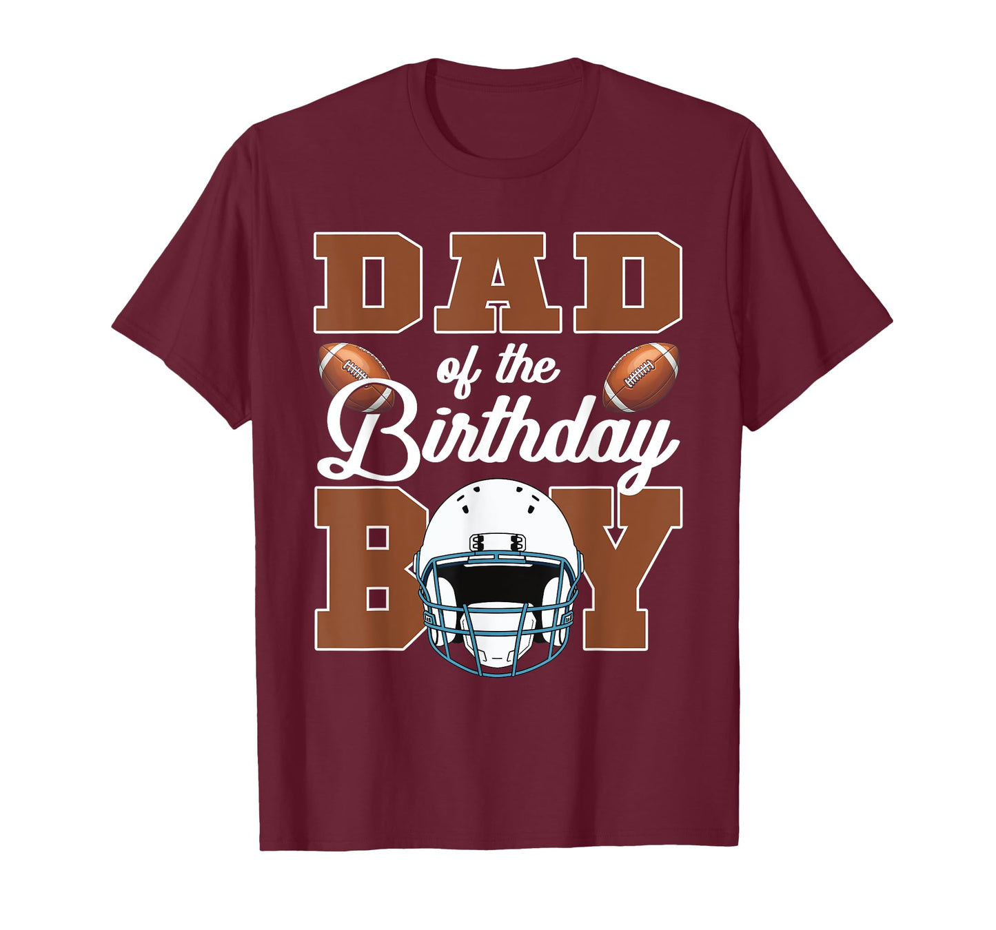 Dad Of The Birthday Boy Football Party Family Matching T-Shirt