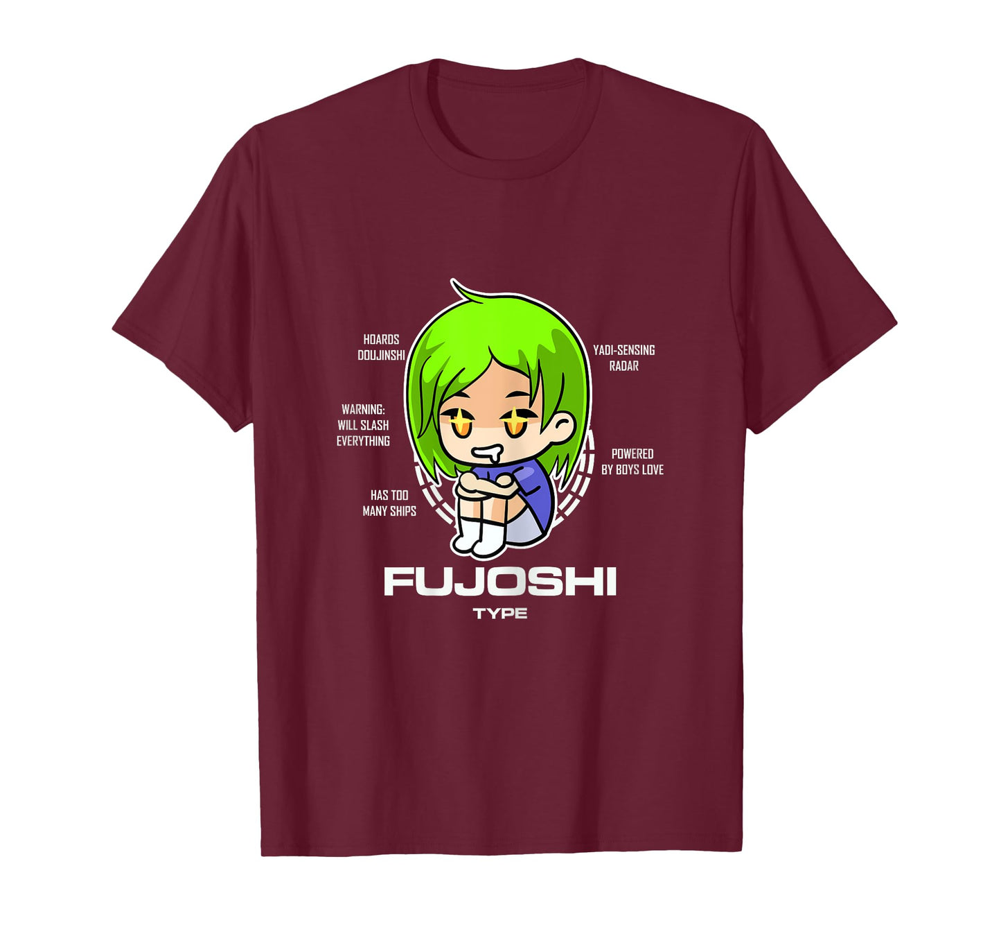 Fujoshi Type Otaku Anime Manga Women T-Shirt