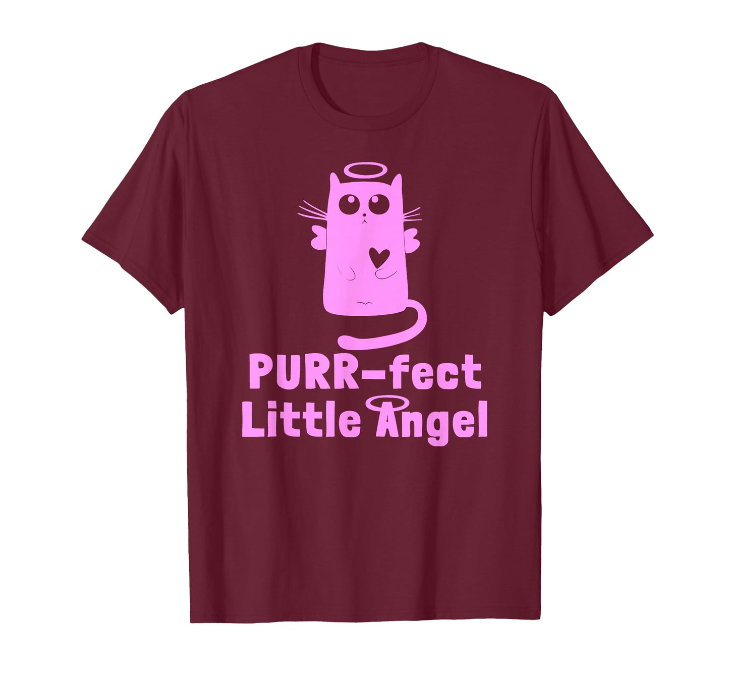 Kitty Angel Kitten Cat Purr-fect Little Angel Perfect Halo T-Shirt