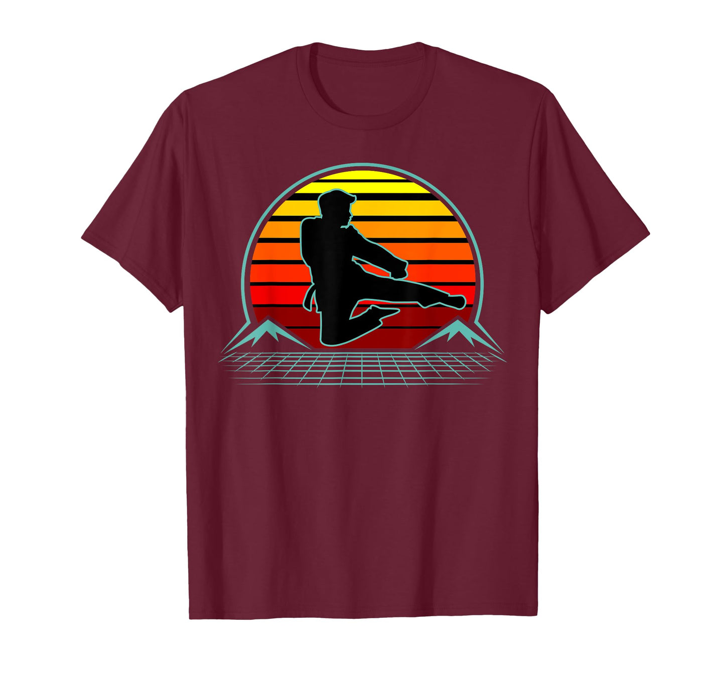 Taekwondo Tae Kwon Do Martial Art Student Teacher Silhouette Men Women Kids T-Shirt
