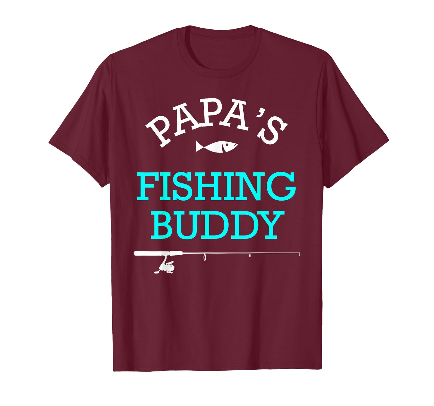 Papas Fishing Buddy Cute Kids Gift T-Shirt