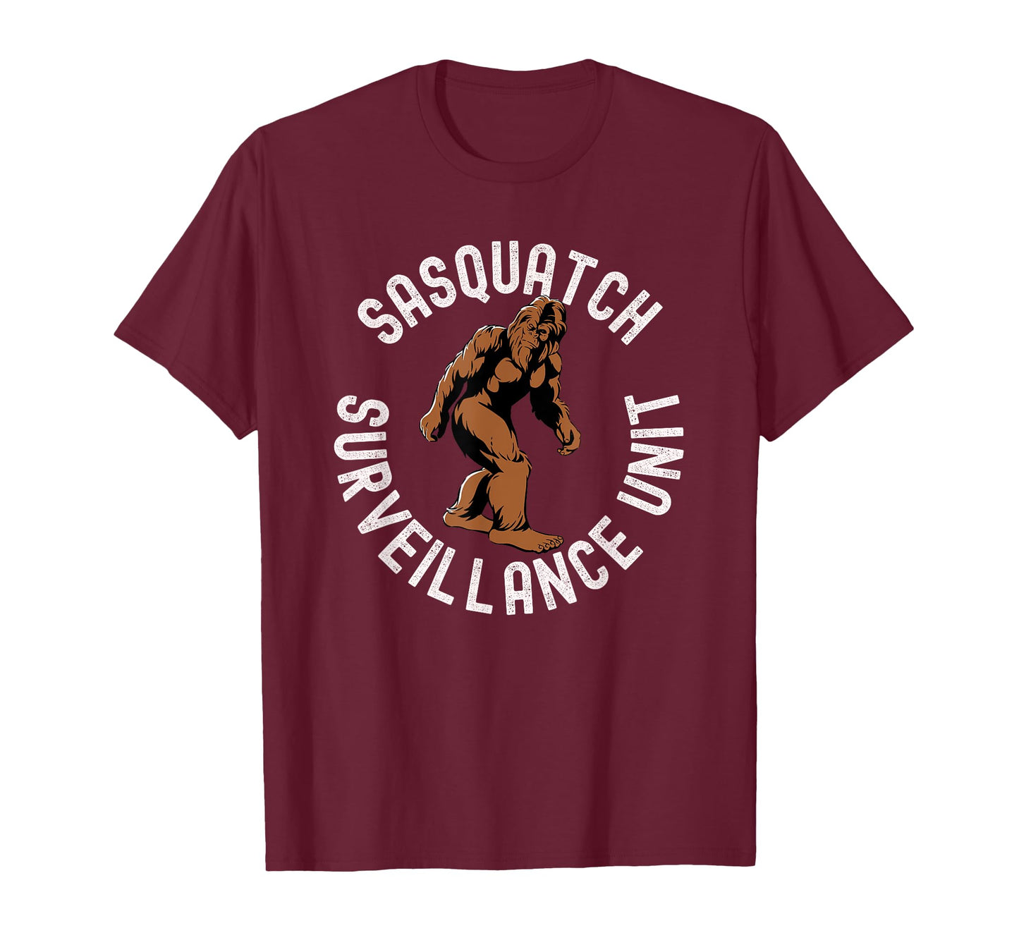 Funny Bigfoot Sasquatch Surveillance Unit, Cryptid Hunters T-Shirt