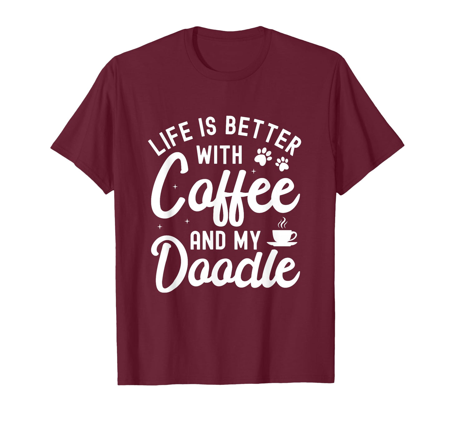 Goldendoodle Dog Owner Coffee Lovers White Golden Doodle T-Shirt