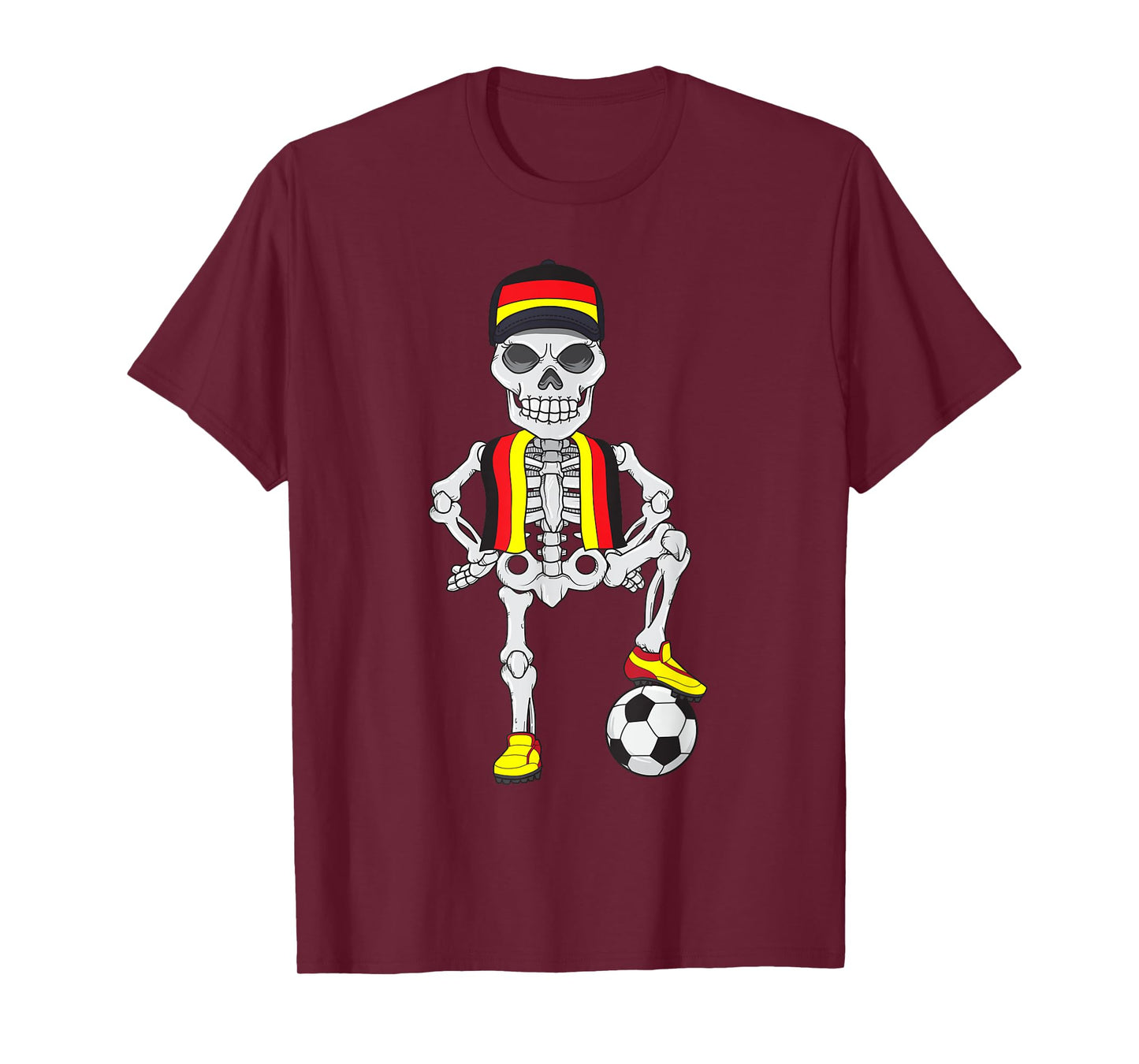 Germany Soccer Skeleton Fan Team T-Shirt