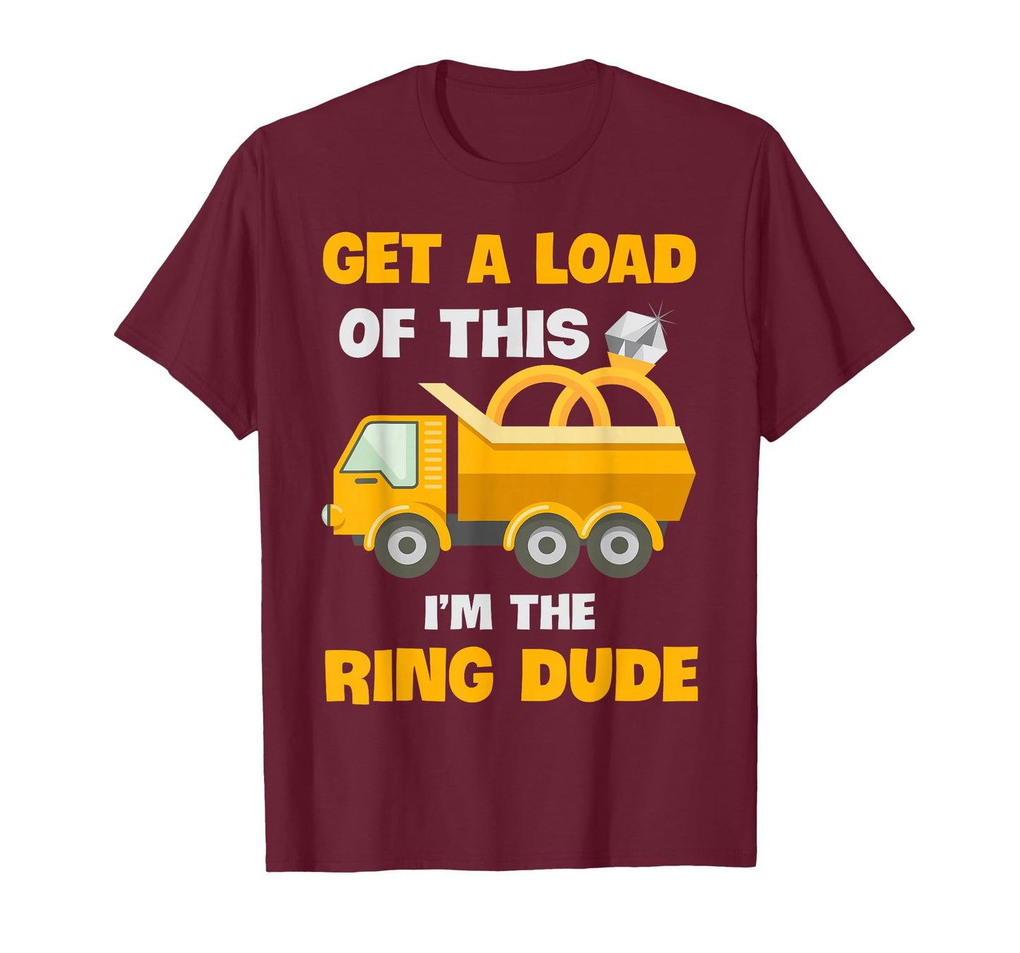 Ring Dude Wedding Truck Boy Bearer Security T-Shirt