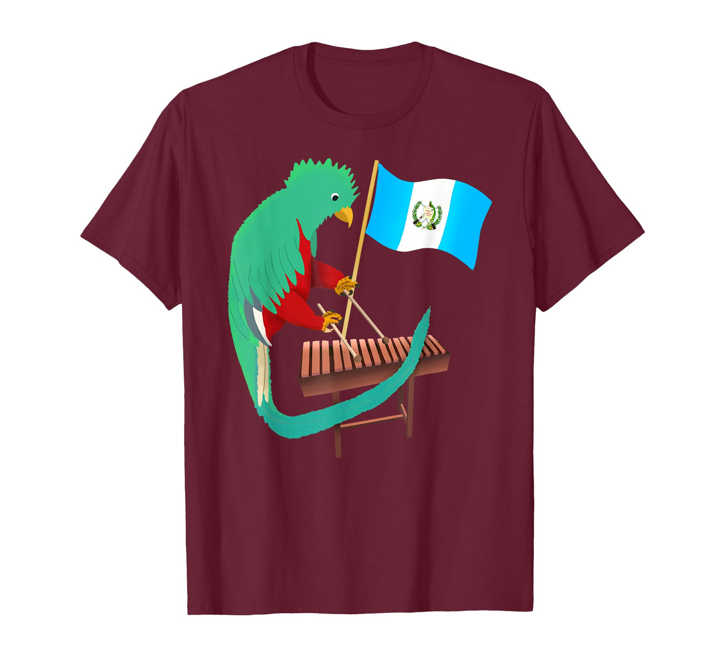 Guatemala Quetzal Chapin Antigua Guate Flag Tikal Marimba T-Shirt